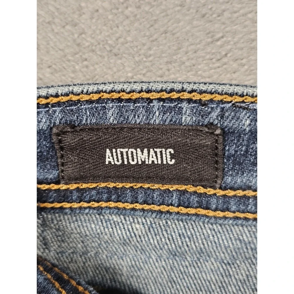 Revtown Decade Denim Men's Jeans 33x32 Automatic‎ Stretch Blue Straight Fit